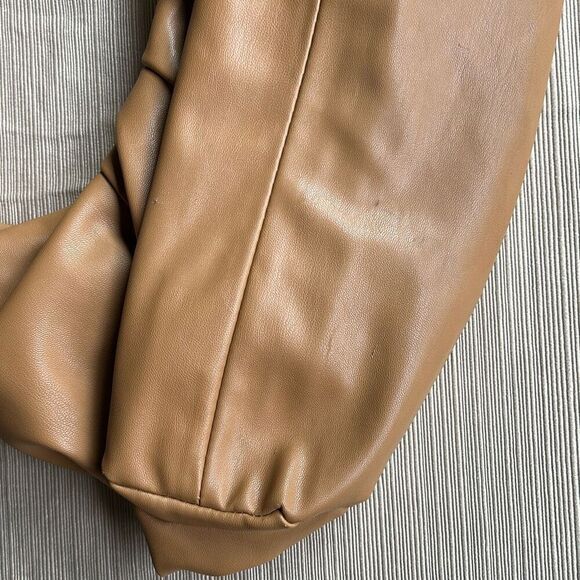 Dumpling Slouch clutch Purse Buttery Soft Camel - Picture 5 of 8